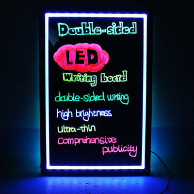 OEM Прозрачное закаленное стекло стертая светодиодная таблица с RGB SMD5050 светодиодной лентой