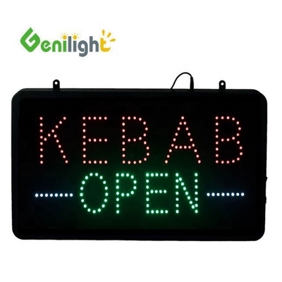 Сертификат питания ABS Open-Mold BURGERS KEBABS LED Sign для индивидуального размера и цвета