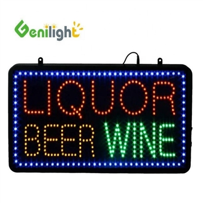 Мигающая анимация Genilight 22 * 13 дюймовый светодиодный открытый неоновый знак идеально подходит для пользовательского брендинга