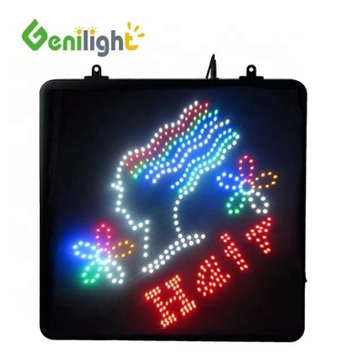 Genilight Внутренний светодиодный салон красоты Знак энергосбережения Функция преследования и перемещения 56 * 33 см