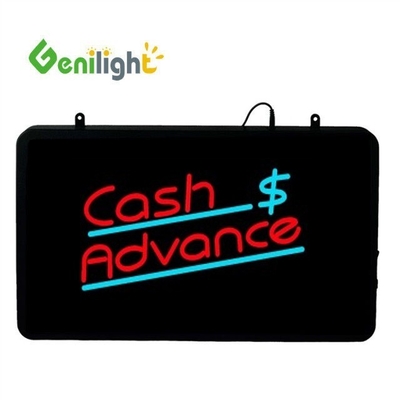 Genilight 22 * 13 дюймов Супер яркость светодиодная проверка наличные письмо неоновый открытый знак для помещений
