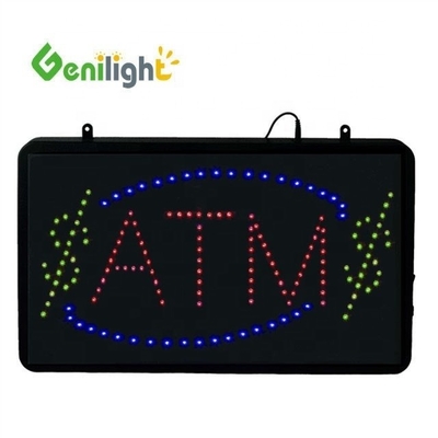 Genilight 22 * 13 дюймов Супер яркость светодиодная проверка наличные письмо неоновый открытый знак для помещений