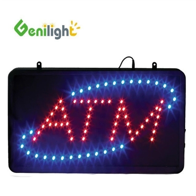 Genilight 22 * 13 дюймов Супер яркость светодиодная проверка наличные письмо неоновый открытый знак для помещений