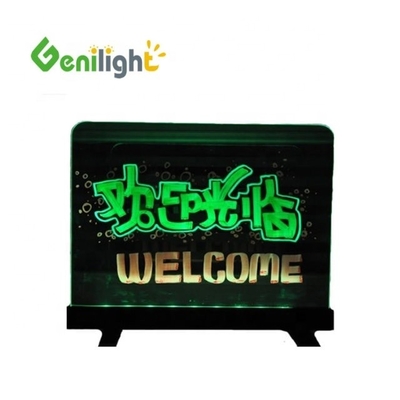 прямоугольный тип 60 * 40 см акриловая доска RGB Magic LED письменный знак с возможностью противоветра