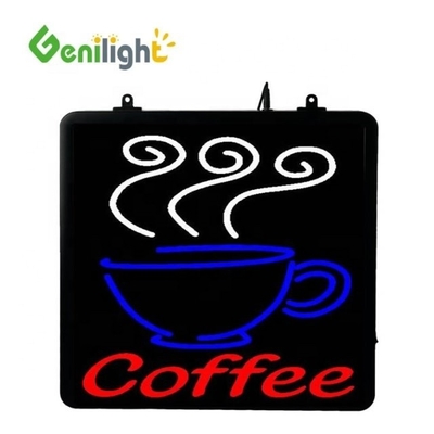 Безопасный напряжение светодиодный кофе пончики магазин знак Genilight Внутренний 22 * 13 дюймов с SDK функции
