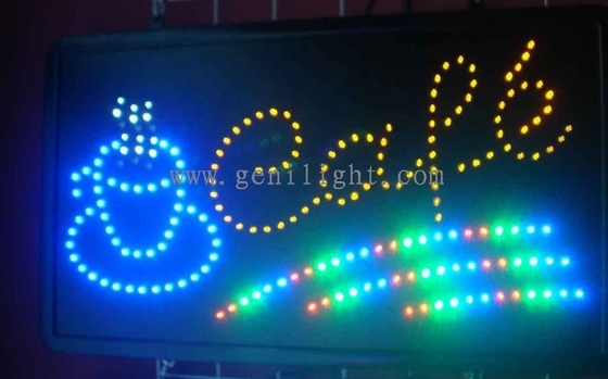 Genilight Indoor 22*13inch LED Cafe Open Sign с энергосбережением и функцией SDK