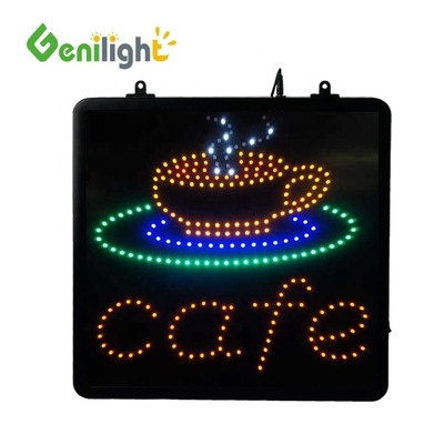 Genilight Indoor 22*13inch LED Cafe Open Sign с энергосбережением и функцией SDK