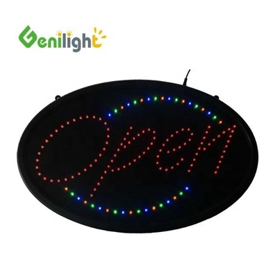 ODM Custom Oval Led OPEN Light Neon Sign с высоким разрешением