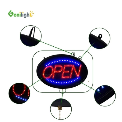 ODM Custom Oval Led OPEN Light Neon Sign с высоким разрешением