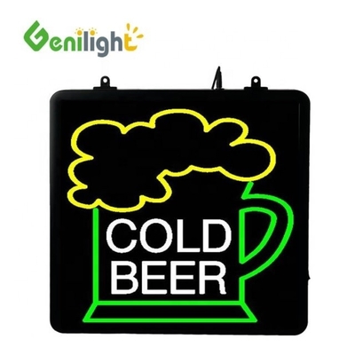 Genilight 56*33 см Лучший дизайн светодиодный неоновый пивной бар световые знаки эпоксидная смола и акрил
