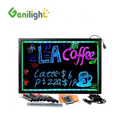 OEM Flashing Stand Billboard Glowing Drawing LED Writing Board Полная цветовая доска сообщений