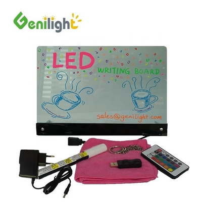OEM Flashing Stand Billboard Glowing Drawing LED Writing Board Полная цветовая доска сообщений