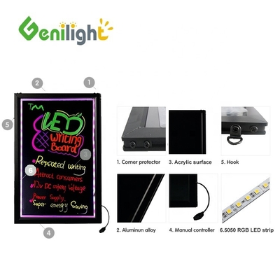 Отличное противоветровое состояние прямоугольный тип VIP 13 лет акриловая RGB Magic LED письменная доска