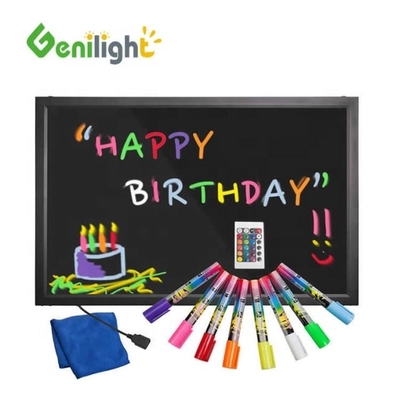 Genilight Температурное стекло или акриловый светодиодный неоновый знак для освещения крытыми досками