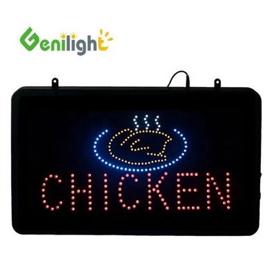 56*33 см DC12V Genilight Flash Edge Рекламный светодиодный открытый знак для магазина жареной курицы