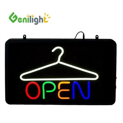 Энергосбережение на заказ светодиодный открытый знак Genilight в помещении для химчистки 3 режима вспышки
