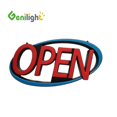 Специализированный Jumbo ULTRA BRIGHT LED OPEN SIGN Flashing Scrolling Modes Красный/Синий Отлично