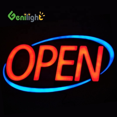 Специализированный Jumbo ULTRA BRIGHT LED OPEN SIGN Flashing Scrolling Modes Красный/Синий Отлично