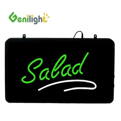 Genilight 22 * 13 дюймовый CE RoHS мигающий светодиодный неоновый знак для фотостудии прямоугольная форма