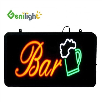 Неонный знак BAR для баров и пабов прямоугольная форма 0 Потребление энергии Логотип пивной чашки