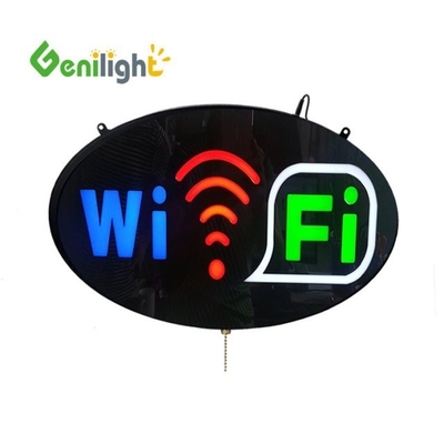 Анимация дисплейная функция полноцветный WIFI светодиодный неоновый знак с ABS открытой формой