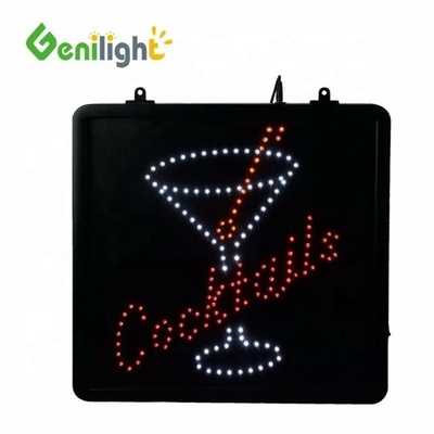 0 Потребление энергии Genilight Коктейли на заказ с логотипом чашки с светодиодной неонной табличкой