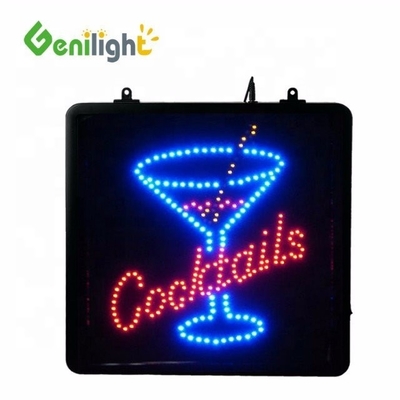 0 Потребление энергии Genilight Коктейли на заказ с логотипом чашки с светодиодной неонной табличкой