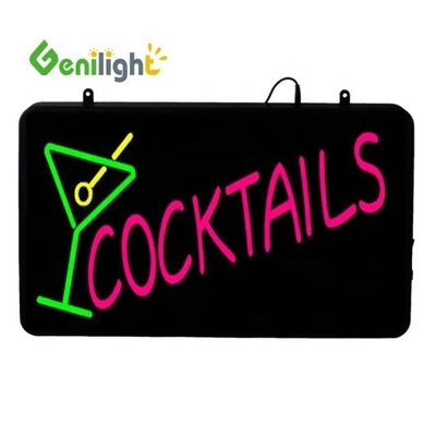 0 Потребление энергии Genilight Коктейли на заказ с логотипом чашки с светодиодной неонной табличкой