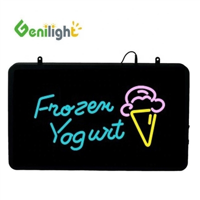 56*33 Размер панели Genilight Ice Cream LED Acrylic Open Sign с сенсорным экраном