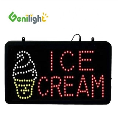56*33 Размер панели Genilight Ice Cream LED Acrylic Open Sign с сенсорным экраном