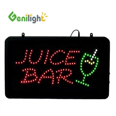 Специальный LED JUICE BAR Открытый знак с мигающим режимом анимации и выбором фотомедиа