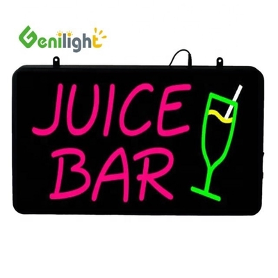 Специальный LED JUICE BAR Открытый знак с мигающим режимом анимации и выбором фотомедиа