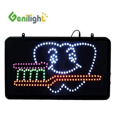 ABS Open-Mold Genilight Oval 58*36cm LED Neon Open Sign с логотипом зуба