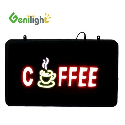 22*13 дюймовый сенсорный экран LED Открытый знак для кофе пончики Магазин Рабочие часы Genilight