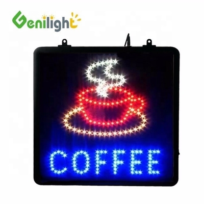 22*13 дюймовый сенсорный экран LED Открытый знак для кофе пончики Магазин Рабочие часы Genilight