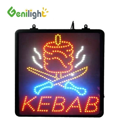 Genilight Indoor 56*33cm Рекламный кебаб с светодиодной табличкой с ABS Open-Mold Outframe