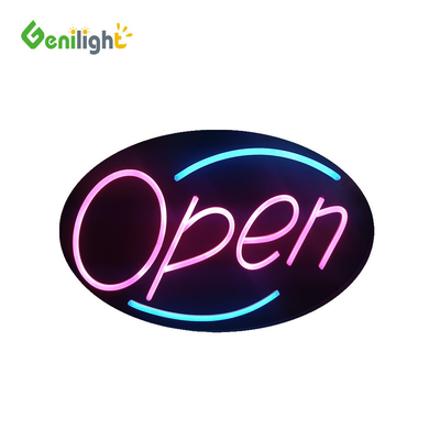 Внутренний Genilight Овальный 58*36 см светодиодный вешалок для пальто Неонный знак с пиксельной шириной