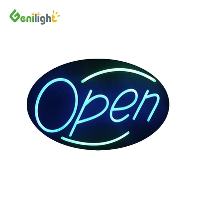 Цветные Genilight Открытый знак Неон LED Бизнес Анимационные рекламные экраны Панель 56 * 33 см