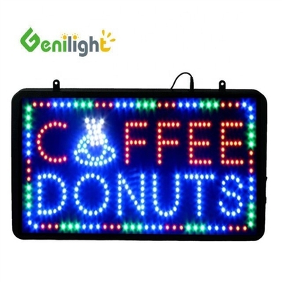 Цветная 12В акриловая панель LED для кафе Открытый знак от Genilight