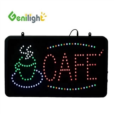 Цветная 12В акриловая панель LED для кафе Открытый знак от Genilight