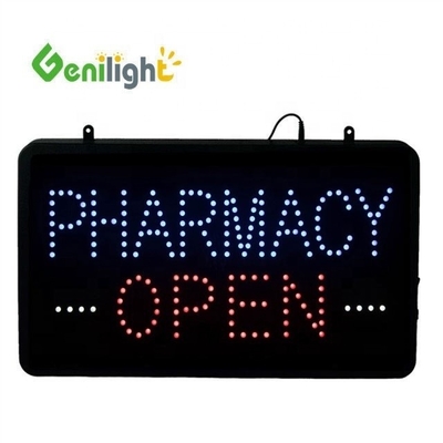 Анимационное движение LED письмо ФАРМАЦИЯ Открытый щит с регулируемой яркостью
