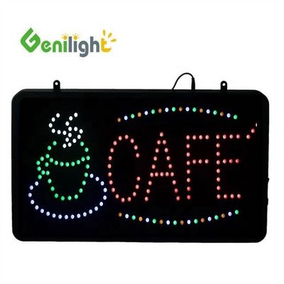 53*45 см Анимированный движение LED Бизнес-кафе клуб Знак включения/выключения переключатель Яркий открытый свет Неон LED