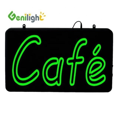 Анимационная дисплейная функция DC 12V Indoor LED Cafe Neon Sign с ABS Open-Mold Outframe