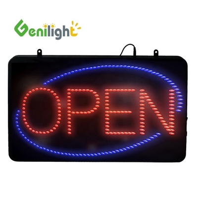 LED открытые знаки позволяют клиентам знать, что вы открыты для бизнеса с 23 x 13 дюймов овальной формы