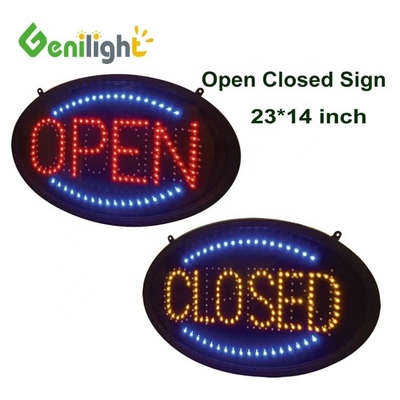 LED открытые знаки позволяют клиентам знать, что вы открыты для бизнеса с 23 x 13 дюймов овальной формы