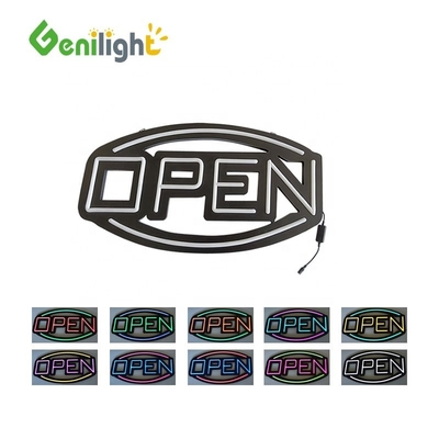 Самообслуживание Бизнес Genilight Низкое напряжение светодиодные неоновые знаки с завтраком письмо сейчас