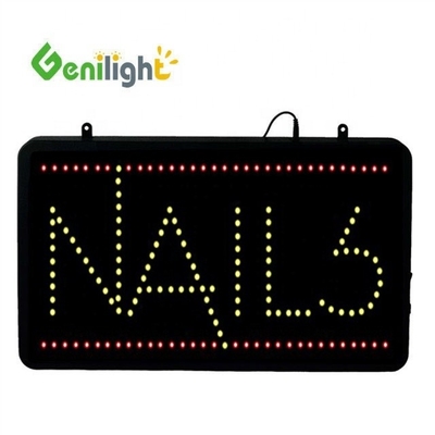 Привлекательная реклама светодиодные ногти спа знак с номером телефона Genilight Внутренний 22 * 13 дюймов