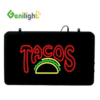 22 * 13 дюймовый светодиодный неоновый знак для TACOS Магазин Яркость полный цвет Функция 2 режима изменения