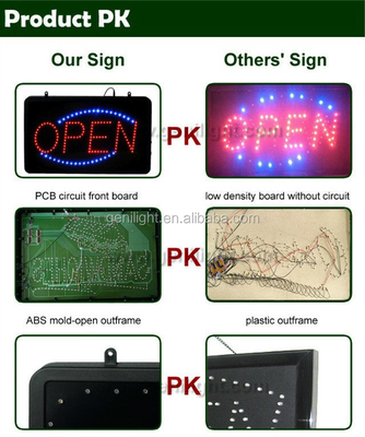 Функции изменения 3 вида LED пиццы освещенный неоновый знак коммерческий электрический производитель рекламных щитов