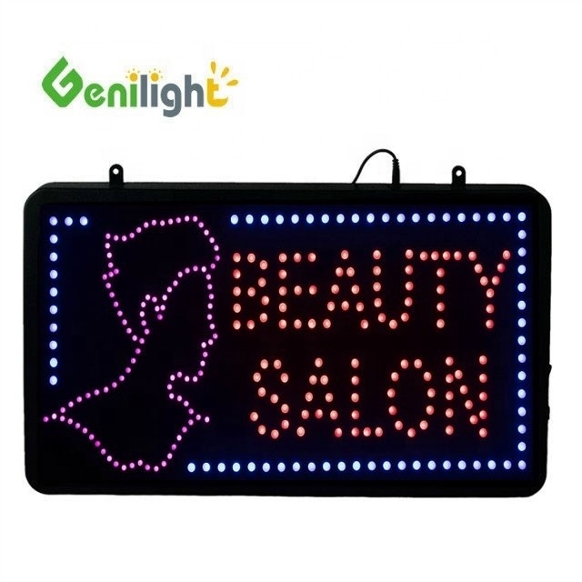 Genilight Внутренний светодиодный салон красоты Знак энергосбережения Функция преследования и перемещения 56 * 33 см